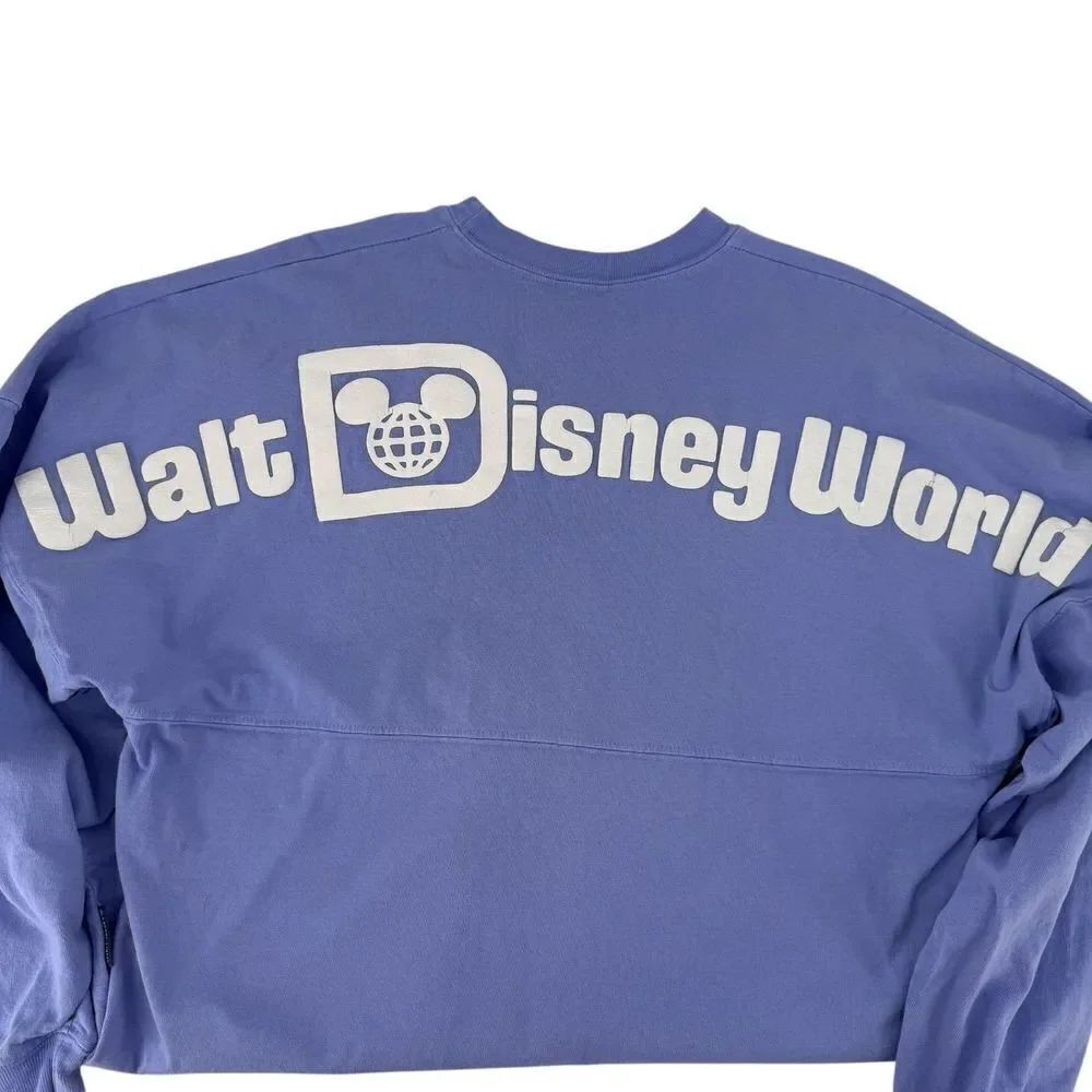 Walt Disney World Spirit Jersey Adult Size XS Purple Long Sleeve Classic Preppy